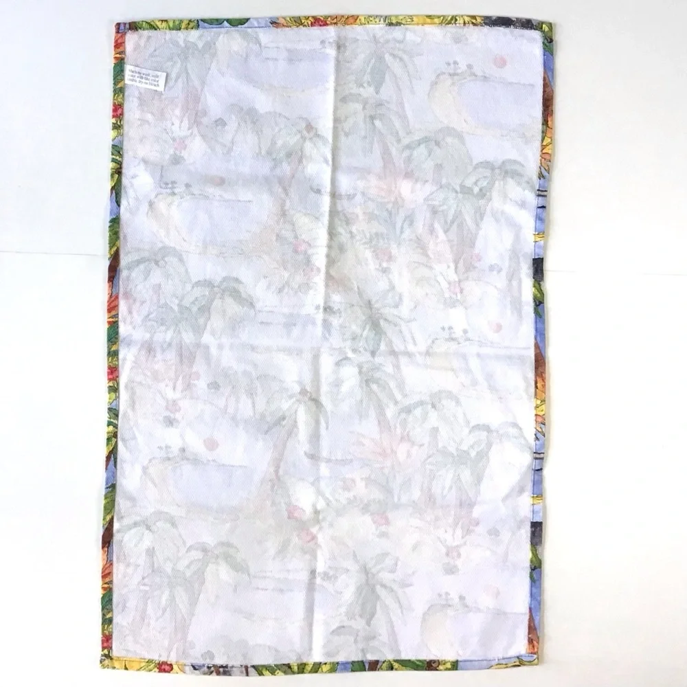 Kitchen Dish Tea Hand Towel 18”x27” Destination Linens Colorful Hawaii Tropical